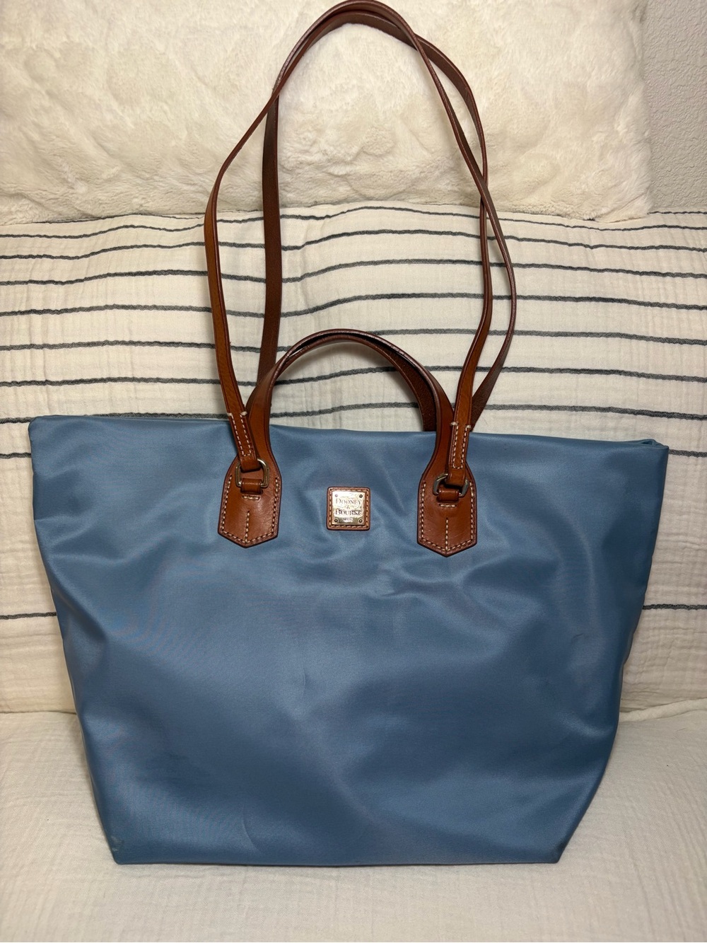 Dooney & Bourke Windham Nylon Leighton Tote Blue